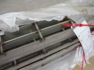 LOT (3) PALLETS STEEL GRATING PANELS (W-44) LOADING & HANDLING FEE $45-